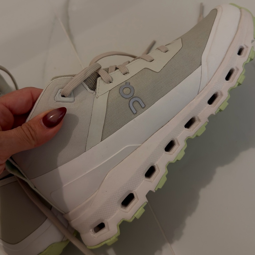 On Cloudroam waterproof Running Women's White and Gray Athletic Shoes